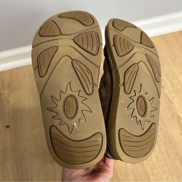 Ugg Australia Chestnut Tan Leather Sheepskin Tall Cargo Winter Boots Buckle 6 - Picture 6 of 8